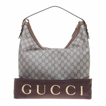 Gucci 309618 Beige/Ebony GG Supreme Canvas Shoulder Bag