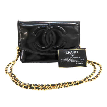 Chanel Chain Wallet Patent Leather 2way Shoulder Bag