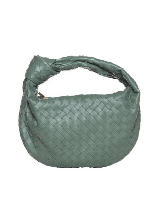 Bottega Veneta Teen Jodie Intrecciato Leather Tote Bag Green
