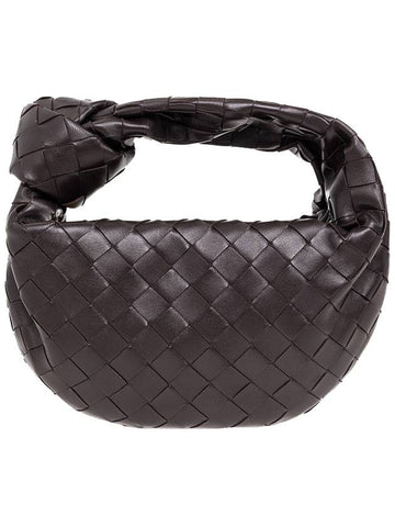 Bottega Veneta Jodie Intrecciato Small Tote Bag Brown