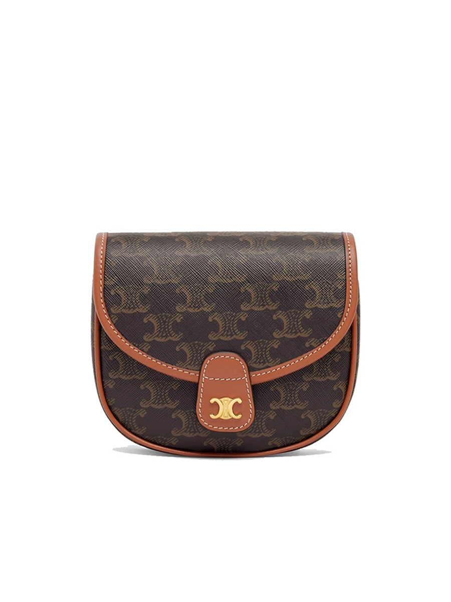 Mini Besace in Triomphe Canvas and Calfskin