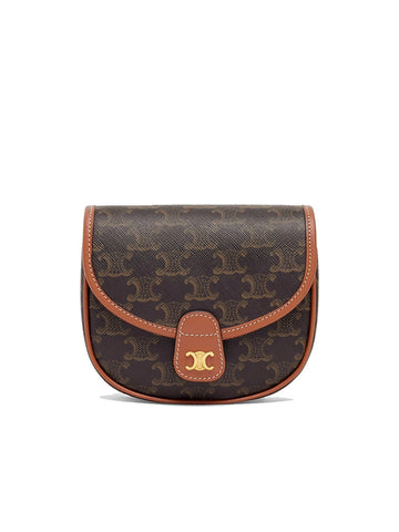 Mini Besace in Triomphe Canvas and Calfskin