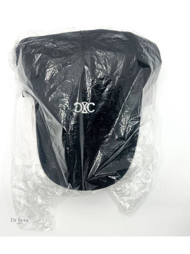 CELINE Eyewear Triomphe Embroidery Cotton Ball Cap Black