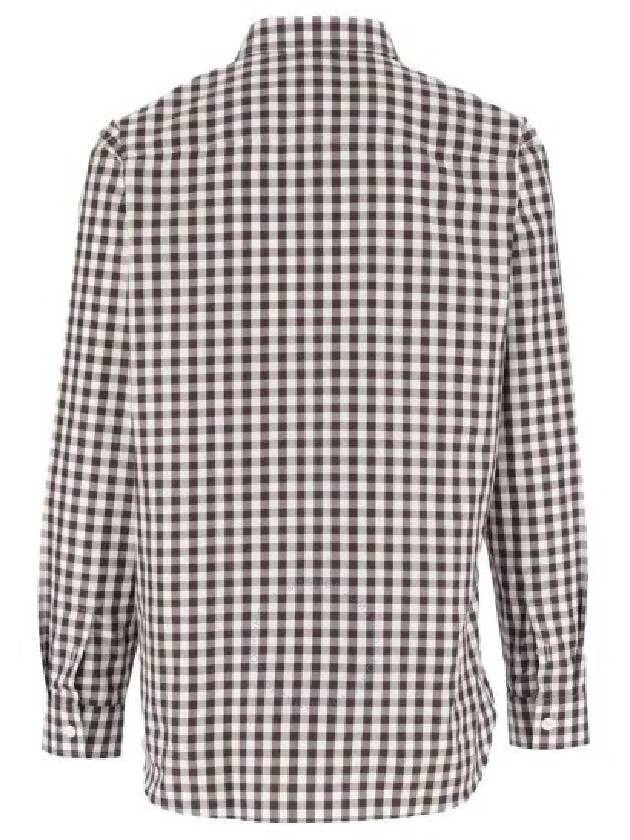 Burberry Burberry Cannelton Long Sleeve Check Cotton Poplin Shirt Size Large