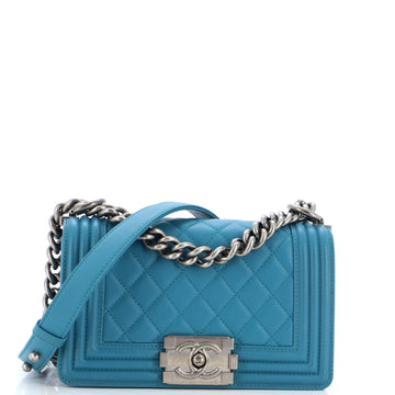 CHANEL Boy Flap Bag Quilted Lambskin Small