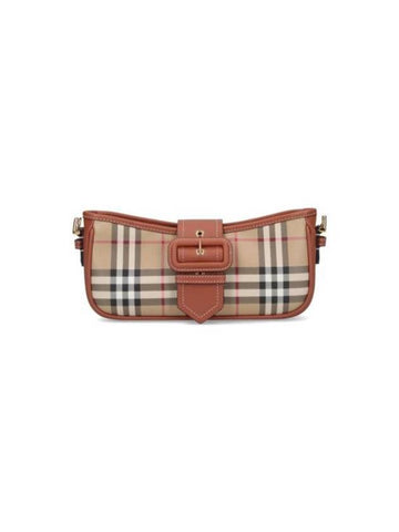 Burberry Check Shoulder Bag Brown