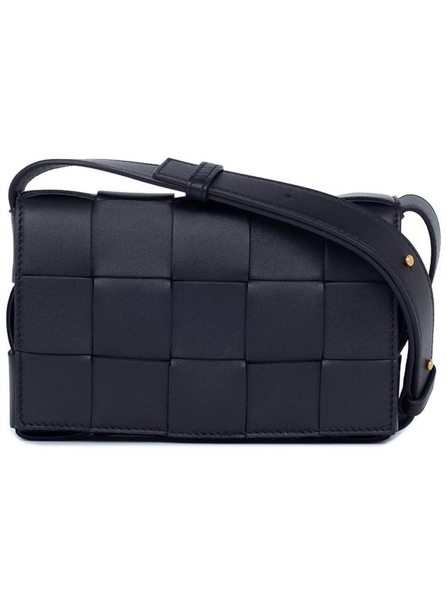 Bottega Veneta Cassette Intrecciato Small Cross Bag Black