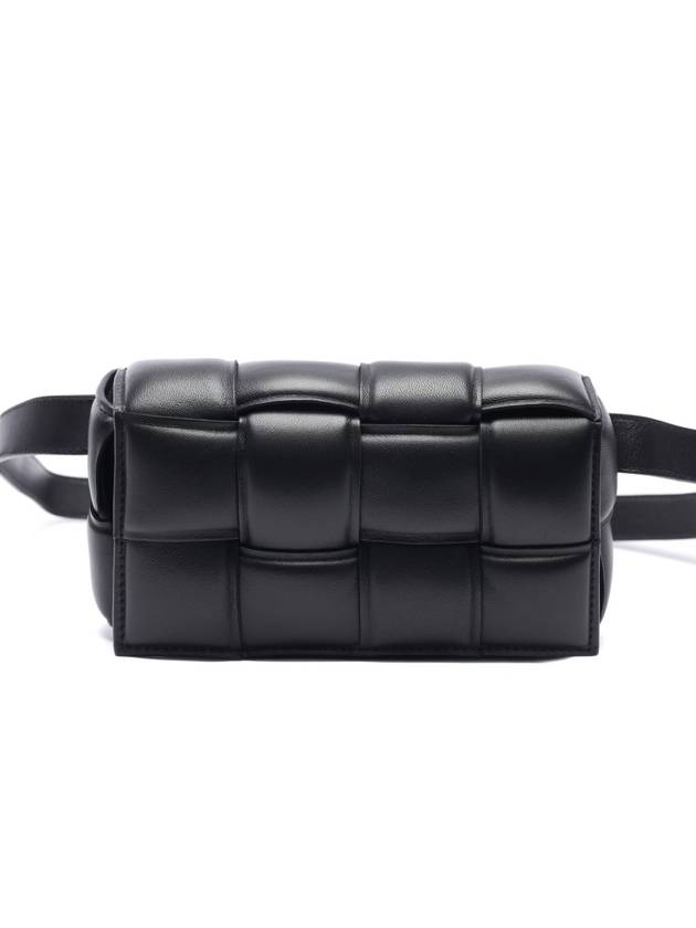 Bottega Veneta Intrecciato Cassette Padded Belt Bag Black