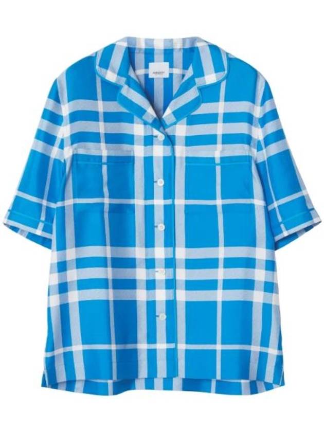 Burberry plaid pattern silk shirt 8065819