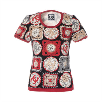 Chanel Sports 09P Cotton  Nylon  36  Red × Black P35858 Belbet Side Reaper