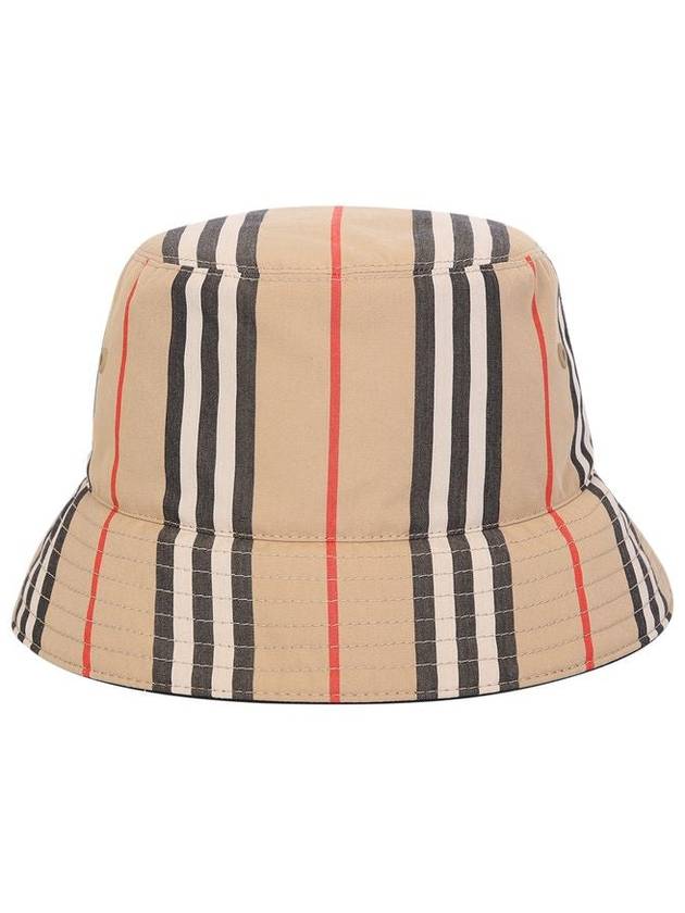 Burberry Embroidered Cotton Bucket Hat Beige