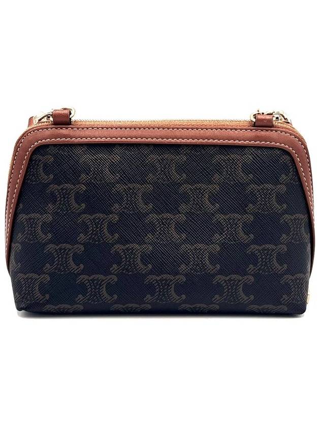 CELINE Triope Canvas On Chain Clutch 10E382CBX