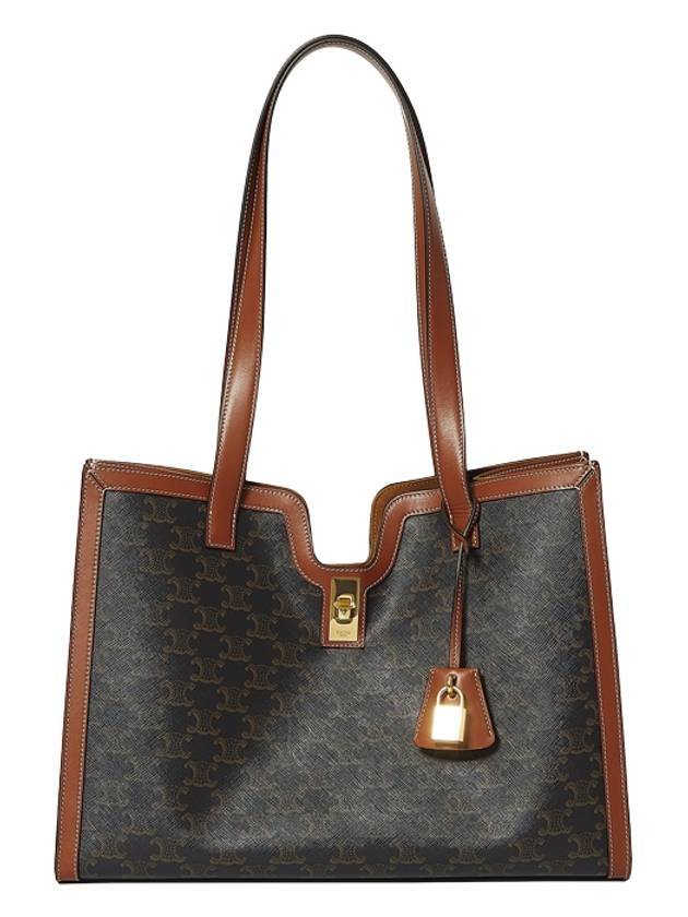 CELINE Triomphe Cabas 16 Shoulder Bag Tan