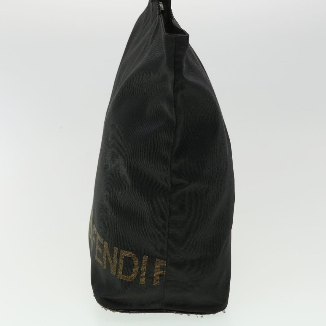 FENDI Hand Bag Brown Black Auth am3299