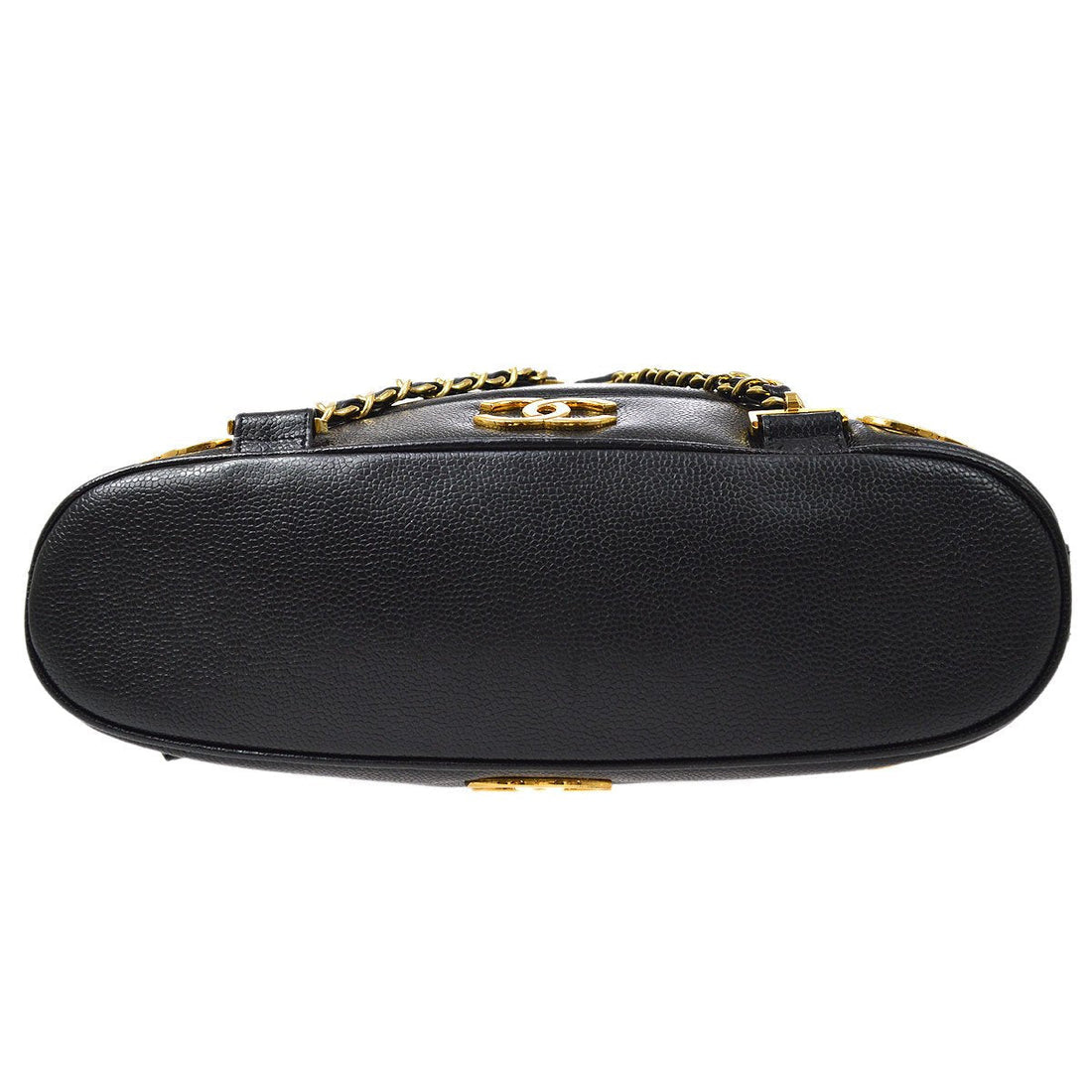 CHANEL vintage Triple CC Backpack Black Caviar