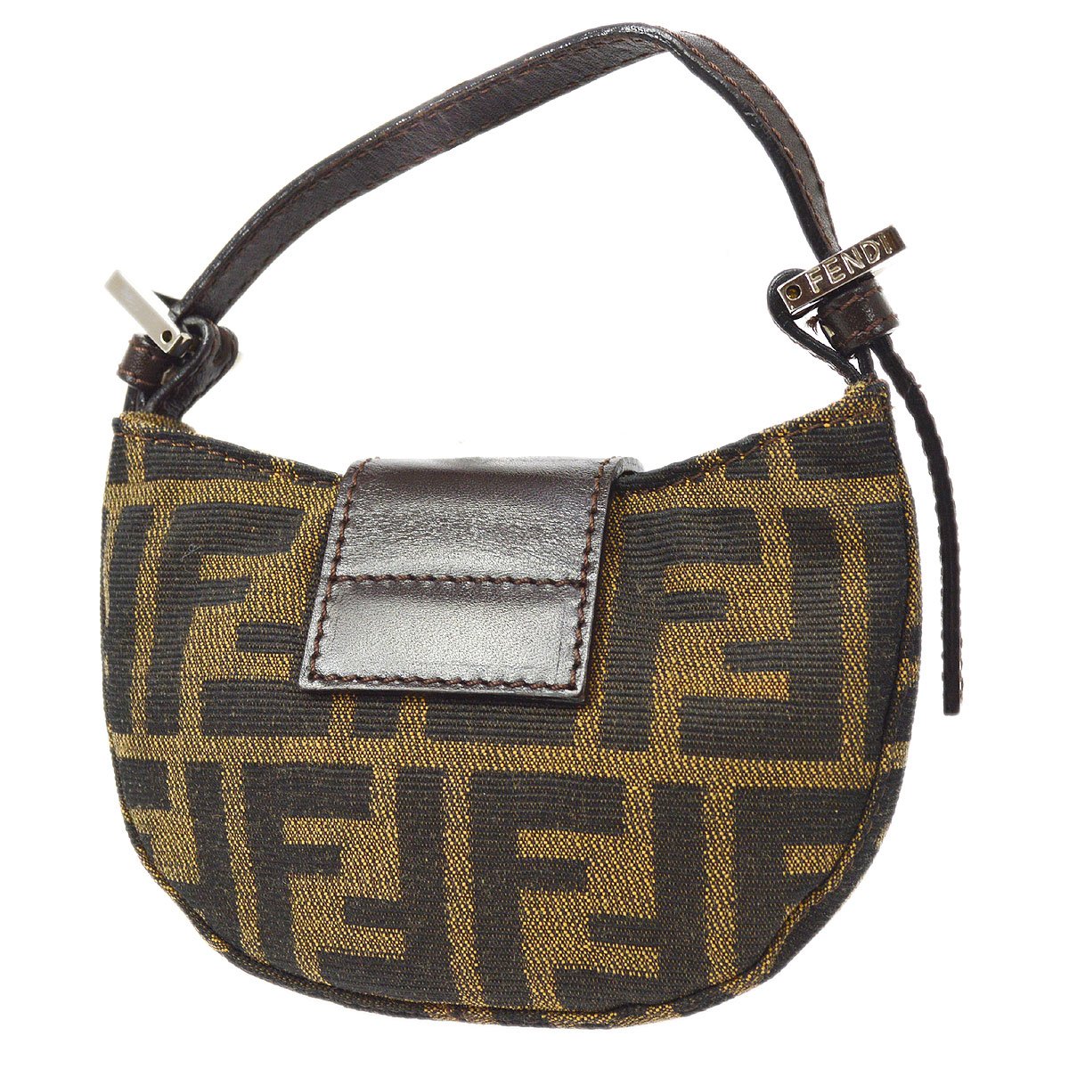 FENDI Zucca Mini Hand Bag Brown ao34480