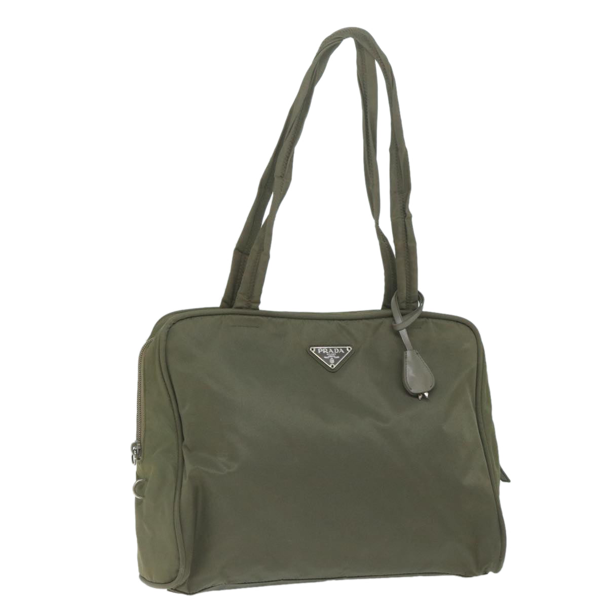PRADA Tote Bag Nylon Khaki  ar11296
