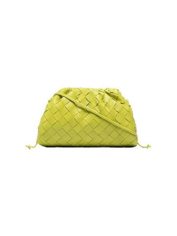 Bottega Veneta Intrecciato Mini Pouch Bag Kiwi