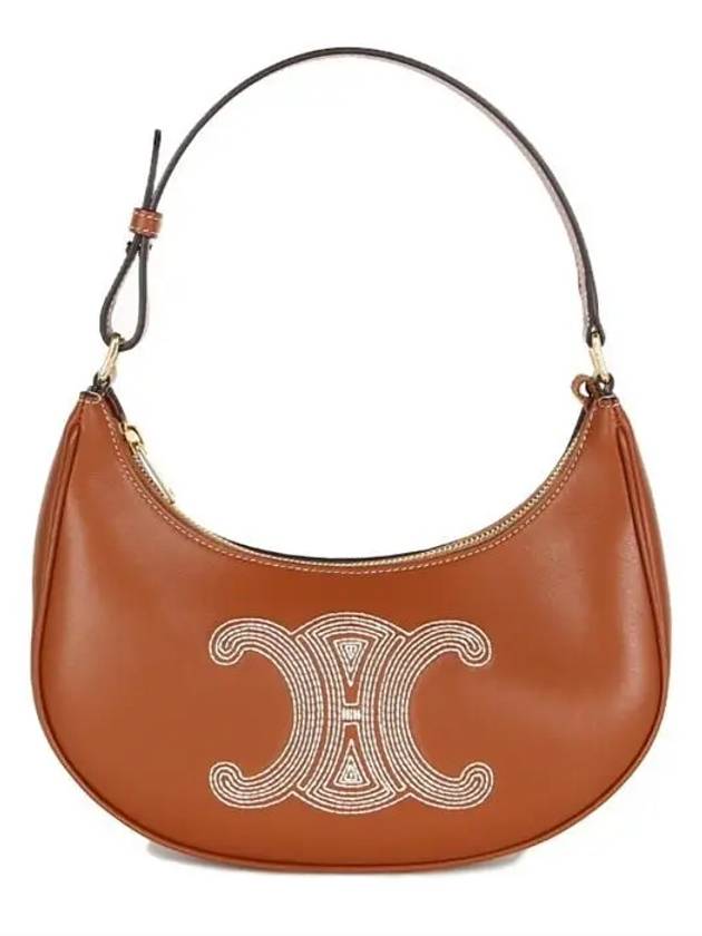 CELINE Triomphe Ava Shoulder Bag Tan