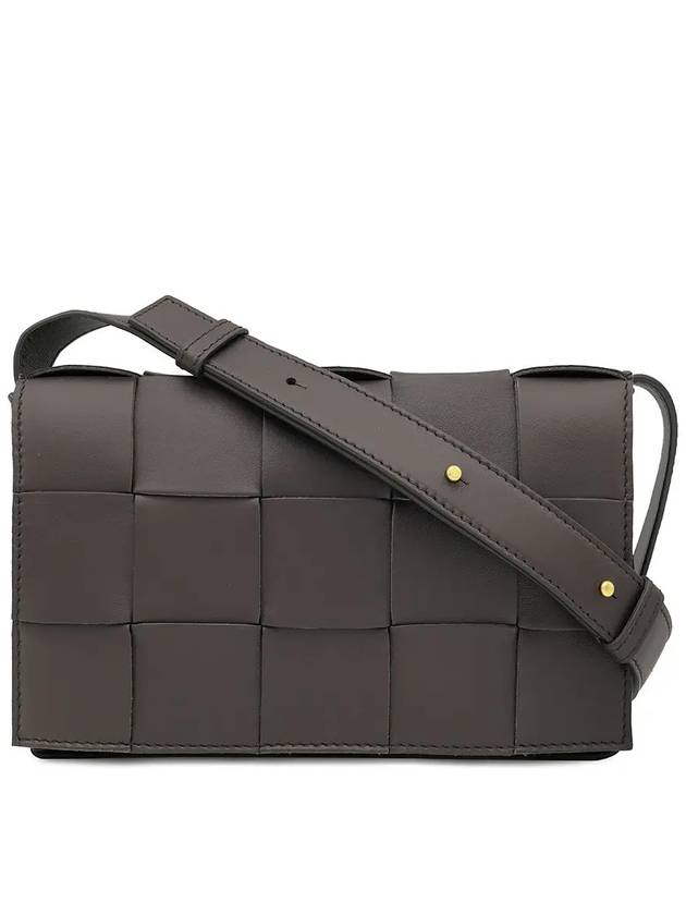 Bottega Veneta Intrecciato Cassette Cross Bag Fondente