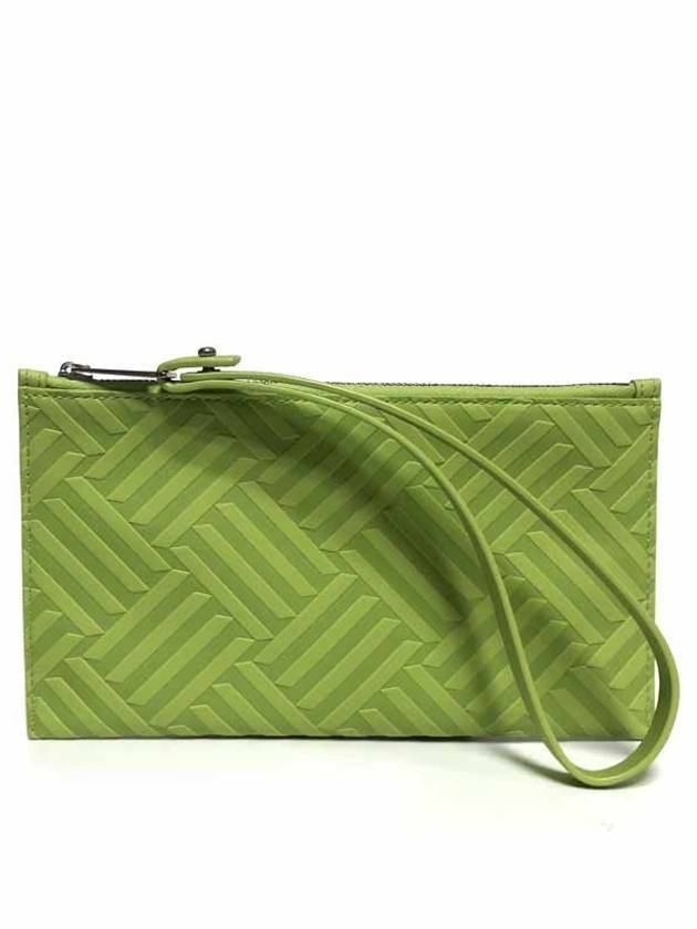 Bottega Veneta Small Leather Clutch Bag Green