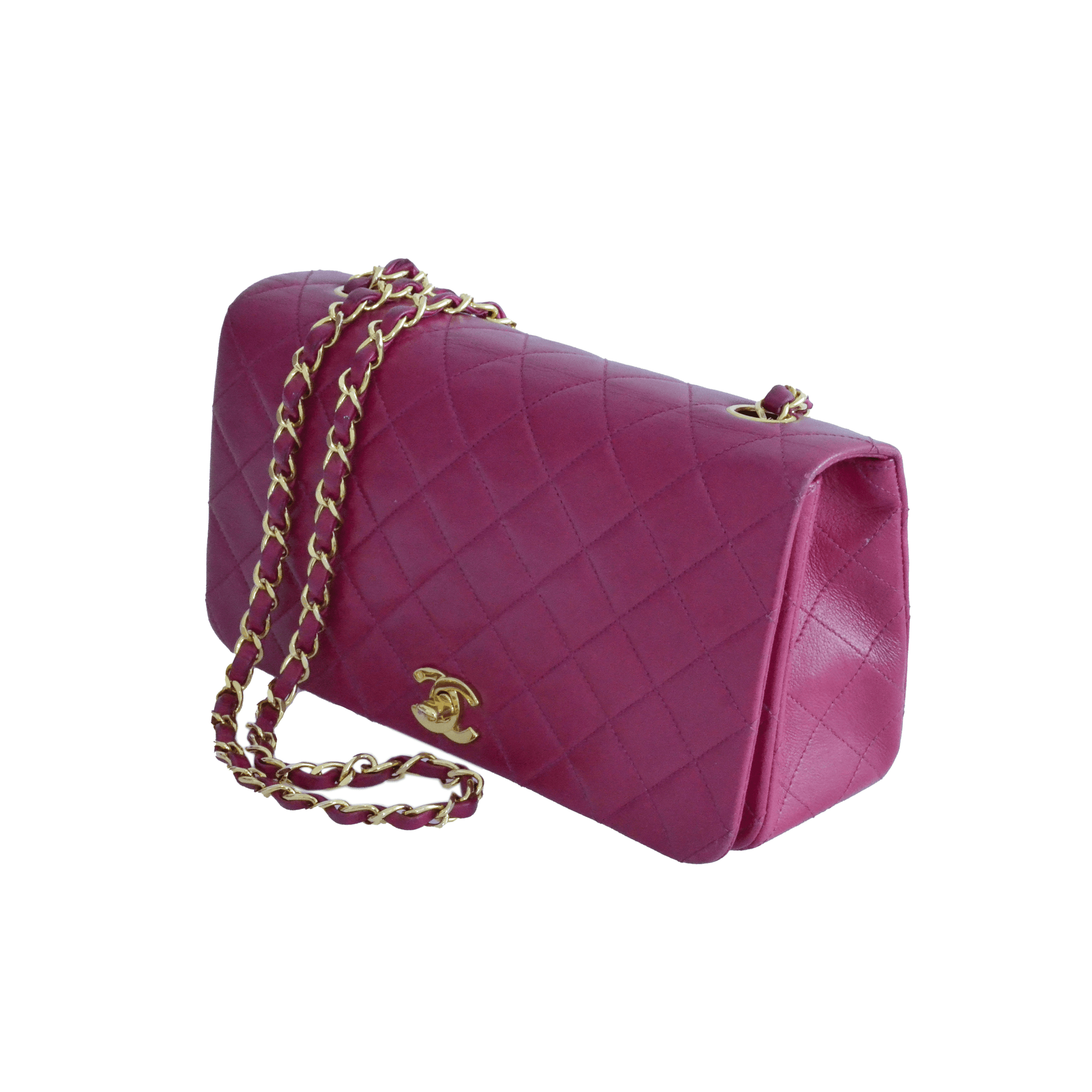 Fuchsia CC Timeless Single Flap Bag