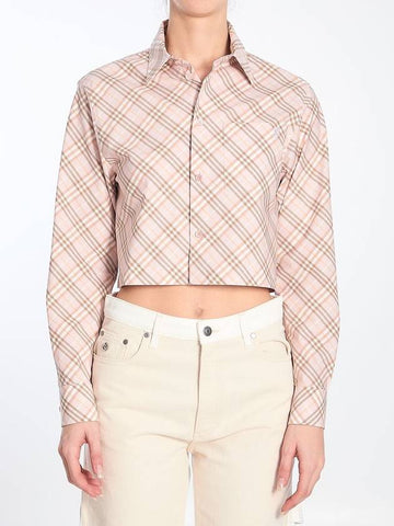 Burberry Cropped Check shirt