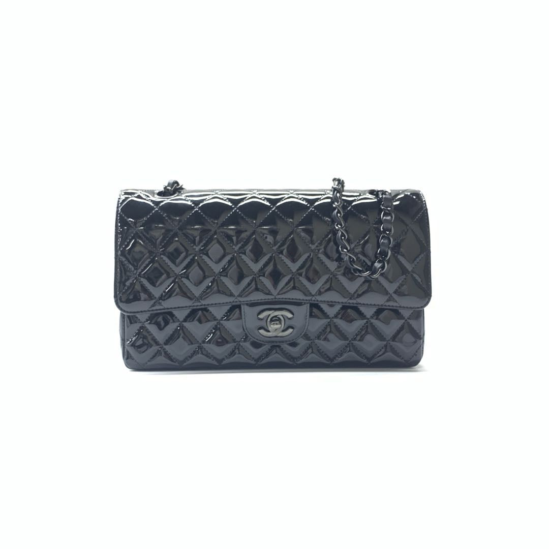 Chanel Classic Flap Patent Leather Shoulder Bag
