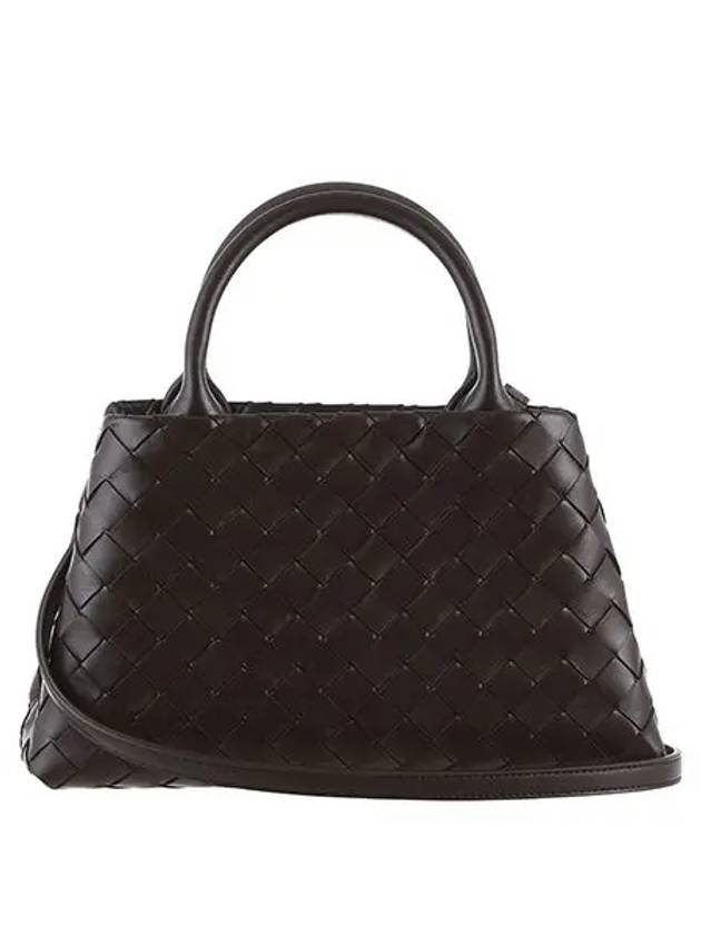 Bottega Veneta Intrecciato New Roma Tote Bag Brown