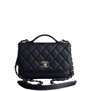 Chanel Business Affinity Medium - Caviar Quilted Grained Calfskin Black Gold Hardware Series 25