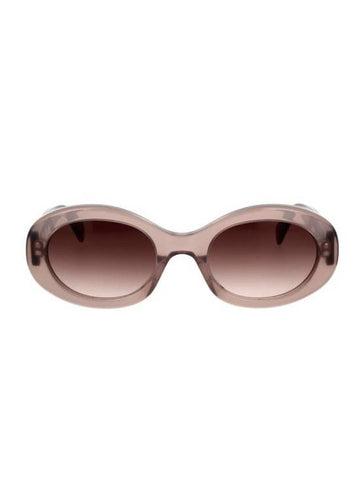 CELINE Eyewear Triomphe Logo Temple Sunglasses Brown