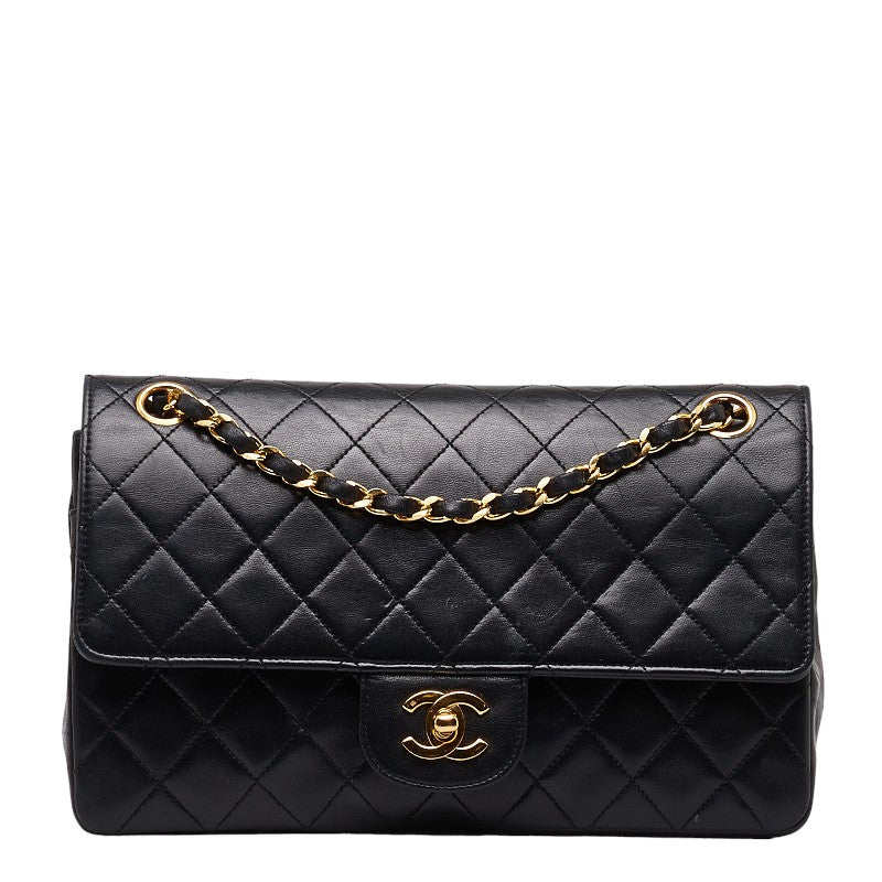 CHANEL MATRASSES 25 COCOMARK CHAIN SHOLDER BAG BLACK Lambskinkin LADY CHANEL