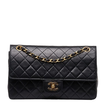 CHANEL MATRASSES 25 COCOMARK CHAIN SHOLDER BAG BLACK Lambskinkin LADY CHANEL