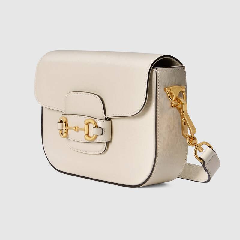 Gucci Horsebit 1955 Mini Bag White Leather