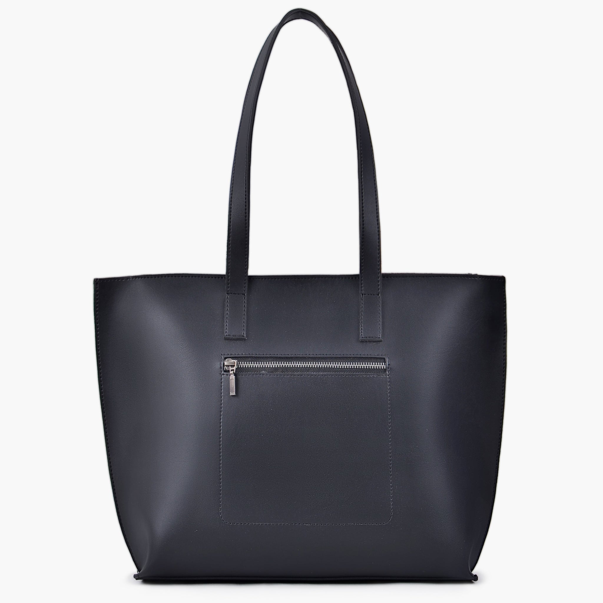 Black long handle Tote Bags
