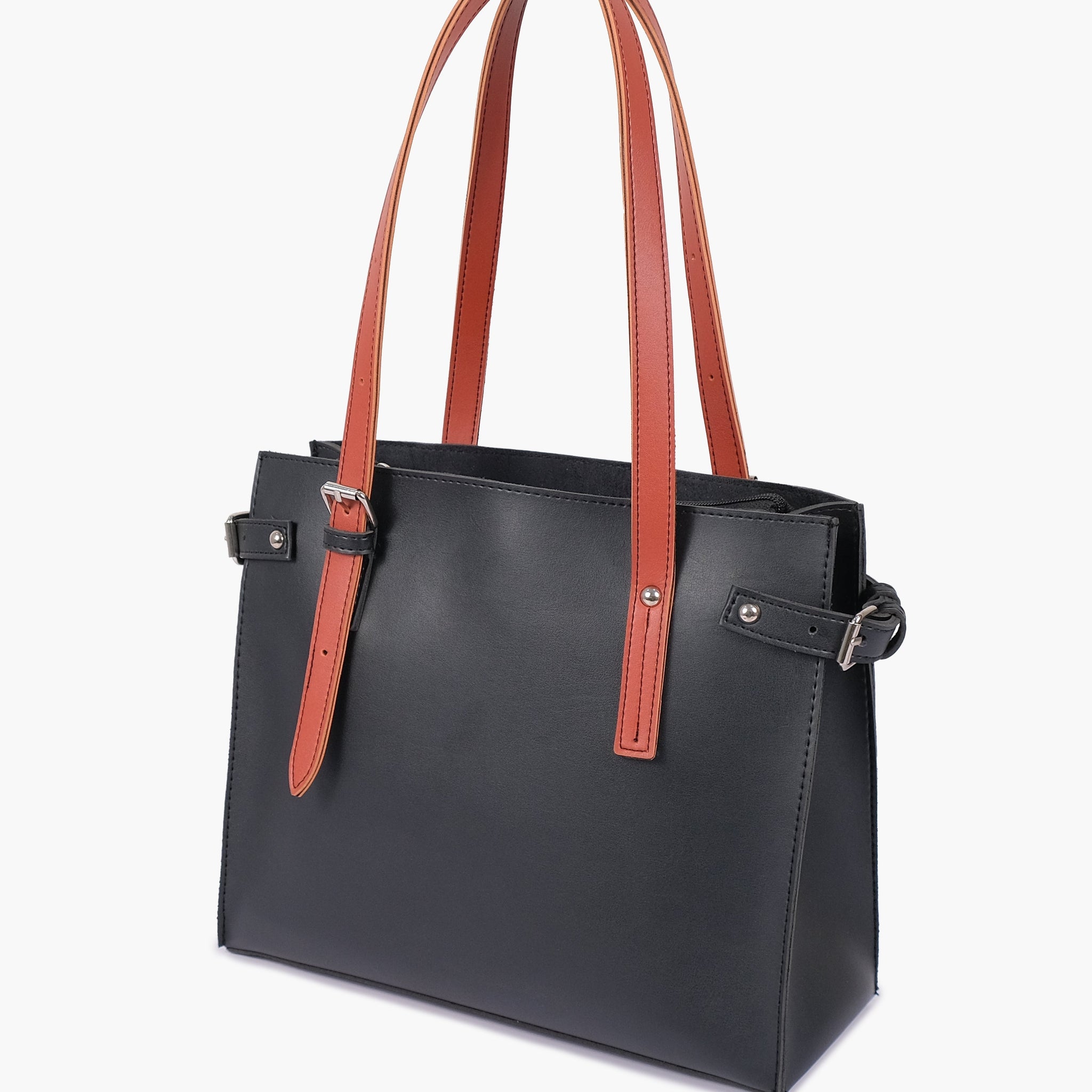 Black satchel Tote Bags