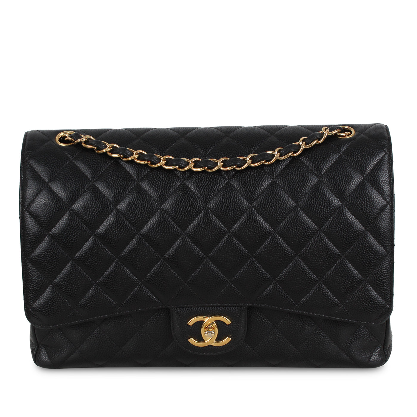 Chanel Classic Flap Bag Black Maxi