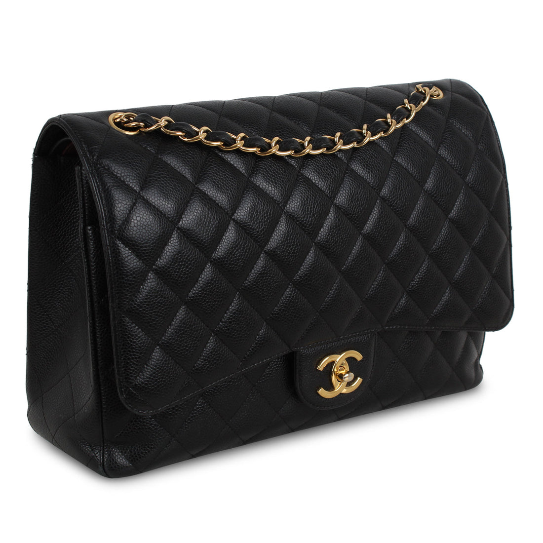 Chanel Classic Flap Bag Black Maxi