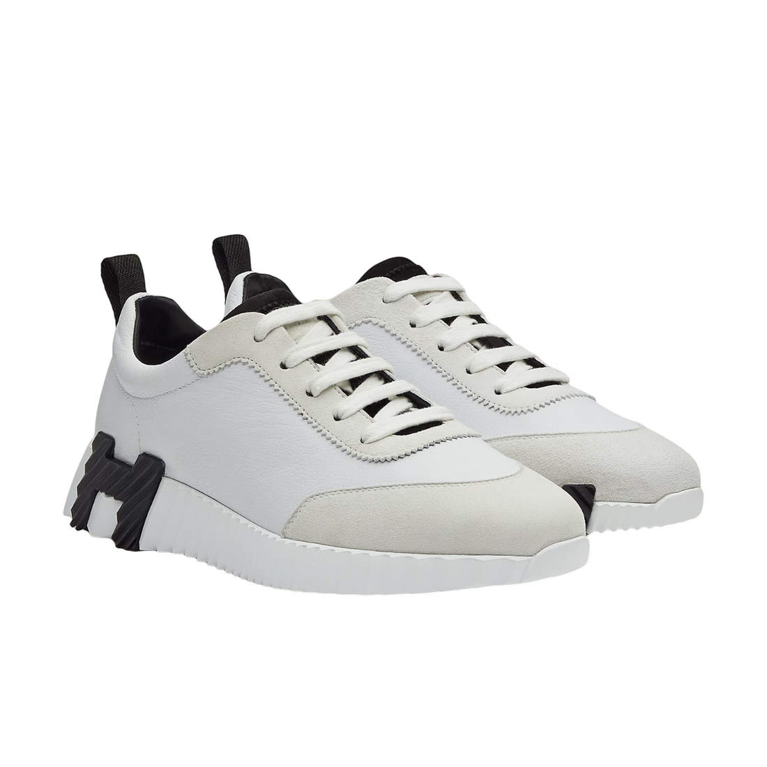 Hermes Bouncing Sneaker Leather Blanc/Blue