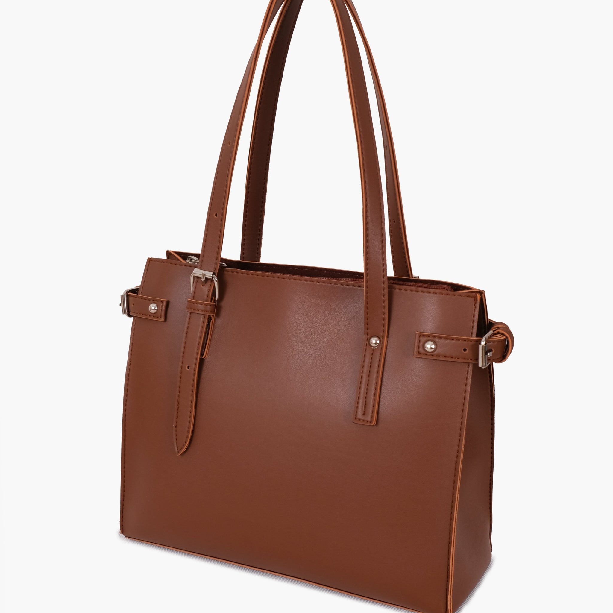 Brown satchel Tote Bags