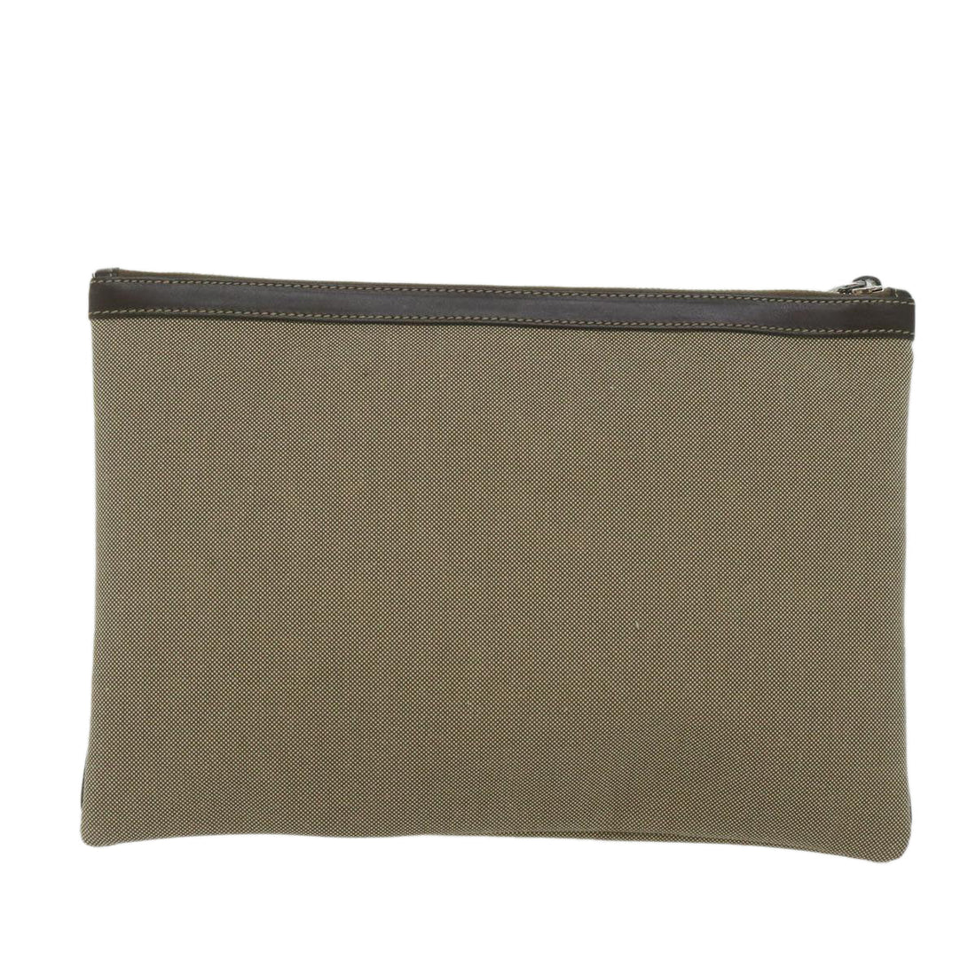 PRADA Clutch Bag Canvas Beige  bs10802