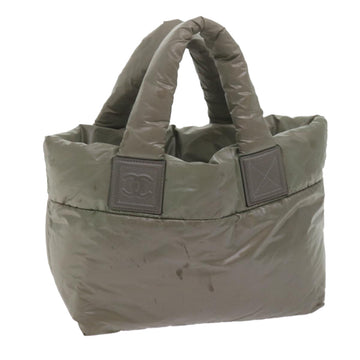 Top Quality Chanel Cococoon Shoulder Bag Nylon Gray CC Auth bs10830