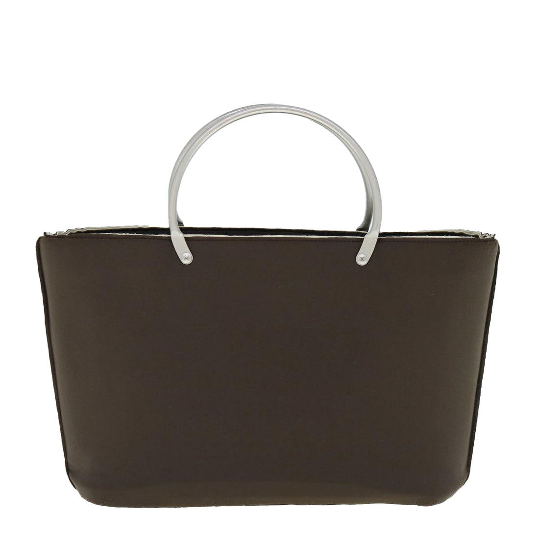 Top Quality Chanel Hand Bag Nylon Brown CC Auth bs11011