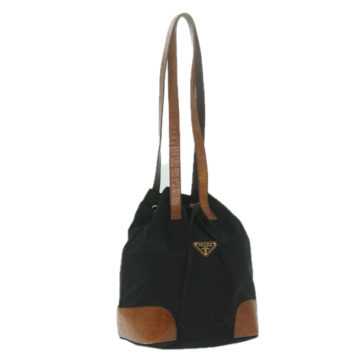 PRADA Tote Bag Nylon Black  bs11431