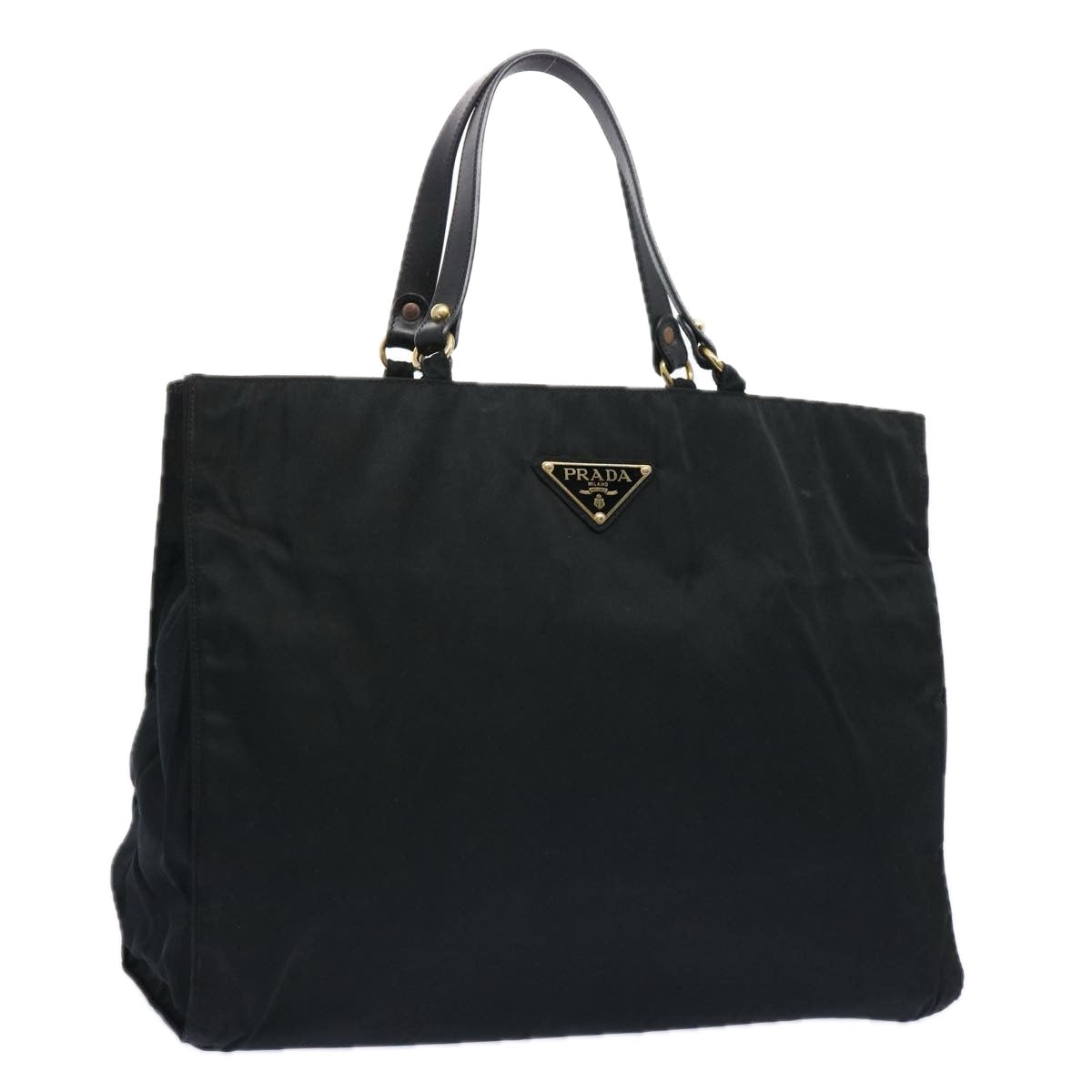 PRADA Tote Bag Nylon Black  bs11691