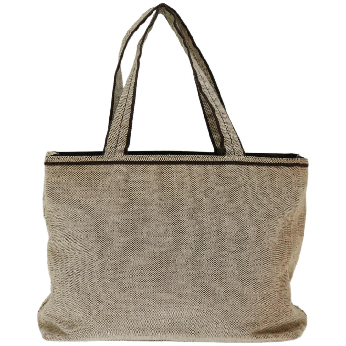 PRADA Tote Bag Canvas Beige  bs12196