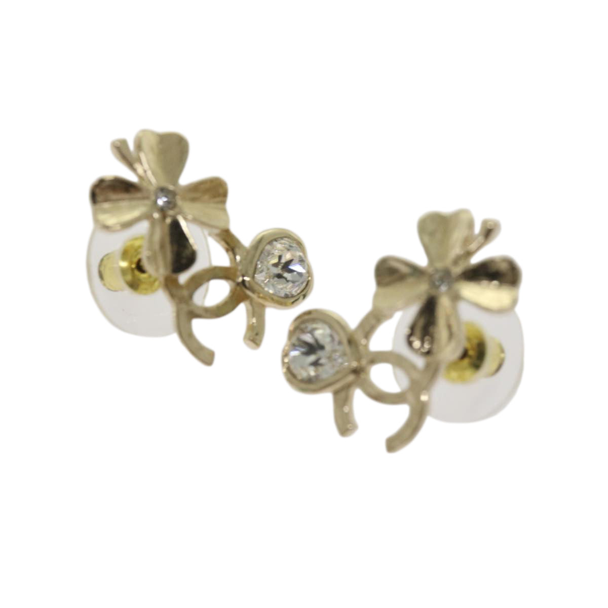 Top Quality Chanel Earring Silver CC Auth bs12280