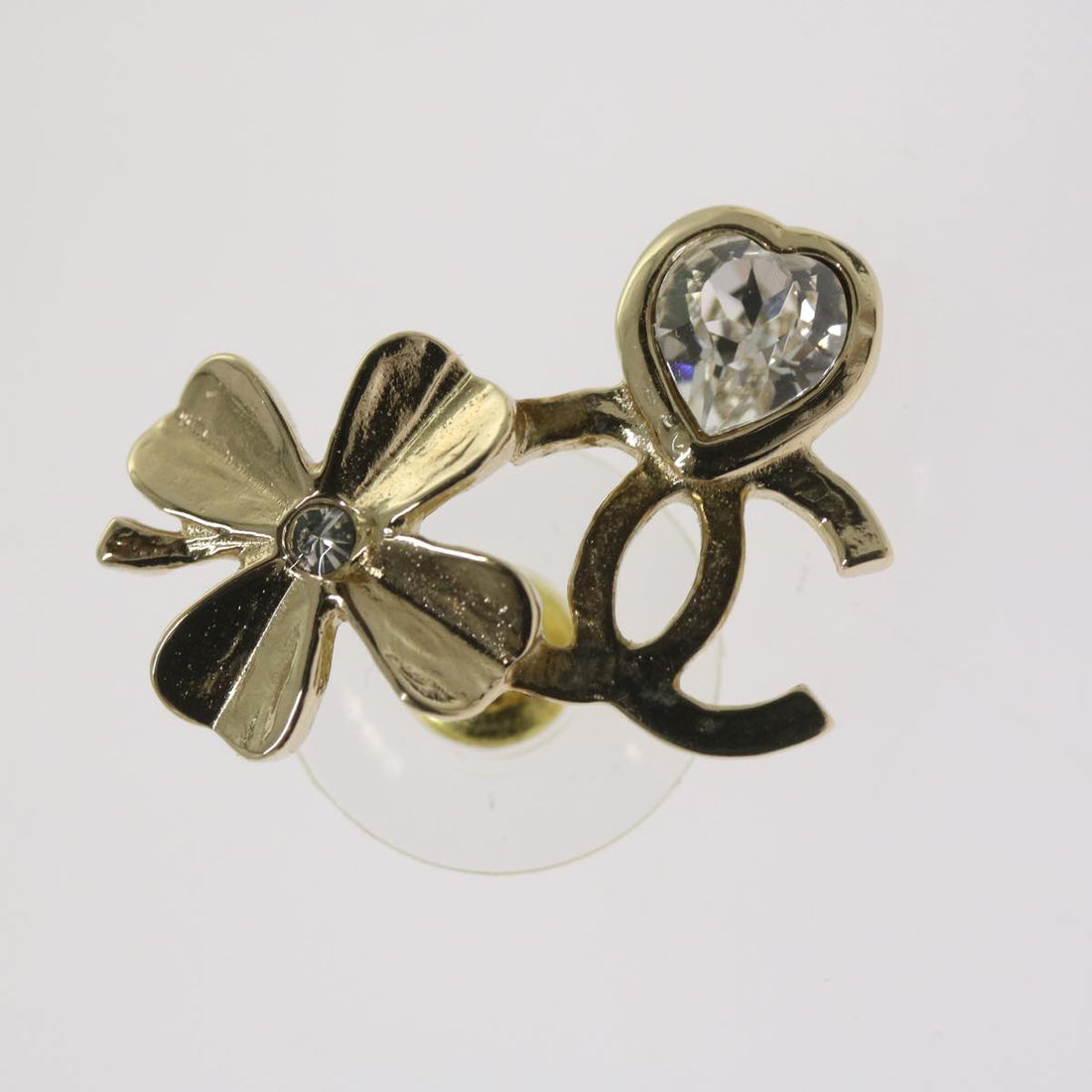 Top Quality Chanel Earring Silver CC Auth bs12280