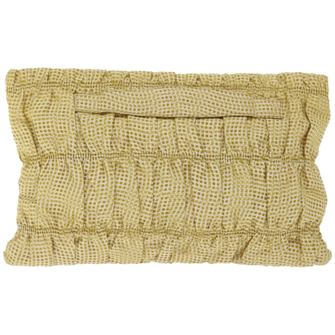 PRADA Clutch Bag Canvas Yellow  bs12376