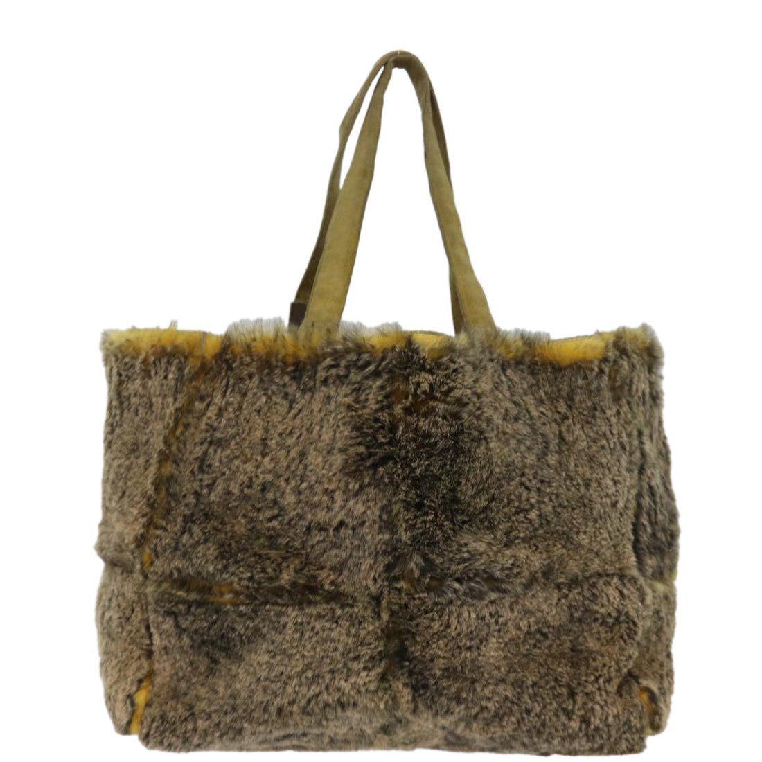 Top Quality Chanel Hand Bag Canvas Brown CC Auth bs14058